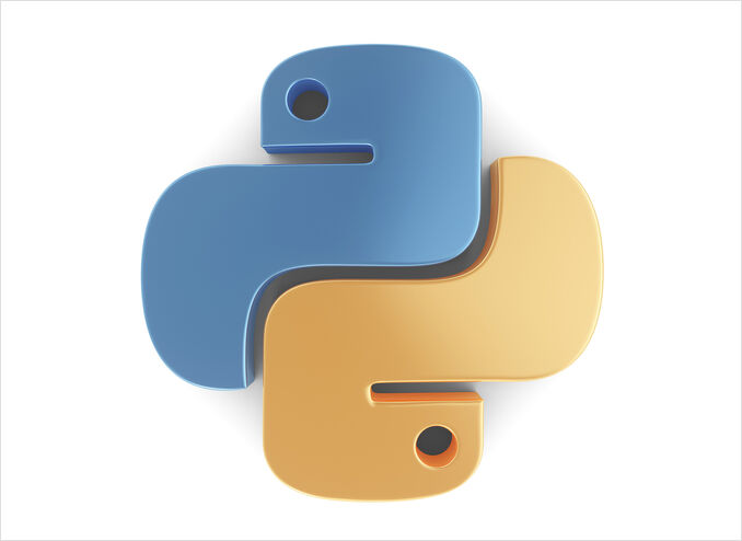 python logo Awesome Python in 3d