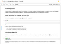 Scheda di riferimento per Jupyter Notebook