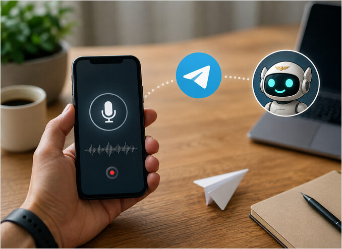 hermes voice control from  mobile on telegram