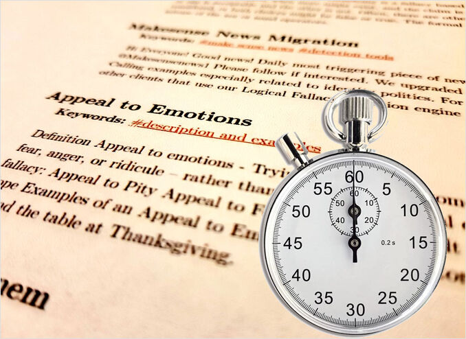 Testing speed of large language models in detecting logical fallacies - stopwatch