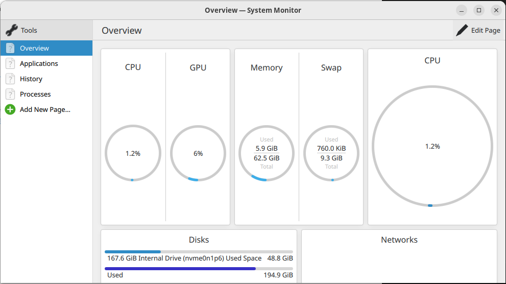 kde plasma systemmonitor - 리눅스에서 GPU 모니터링