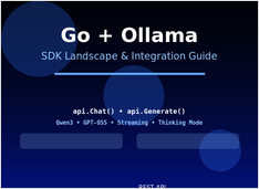 Ollama用のGoクライアント: SDK比較とQwen3/GPT-OSSの例